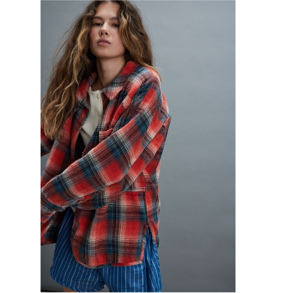 We The Free Cozy In Plaid Shirt
